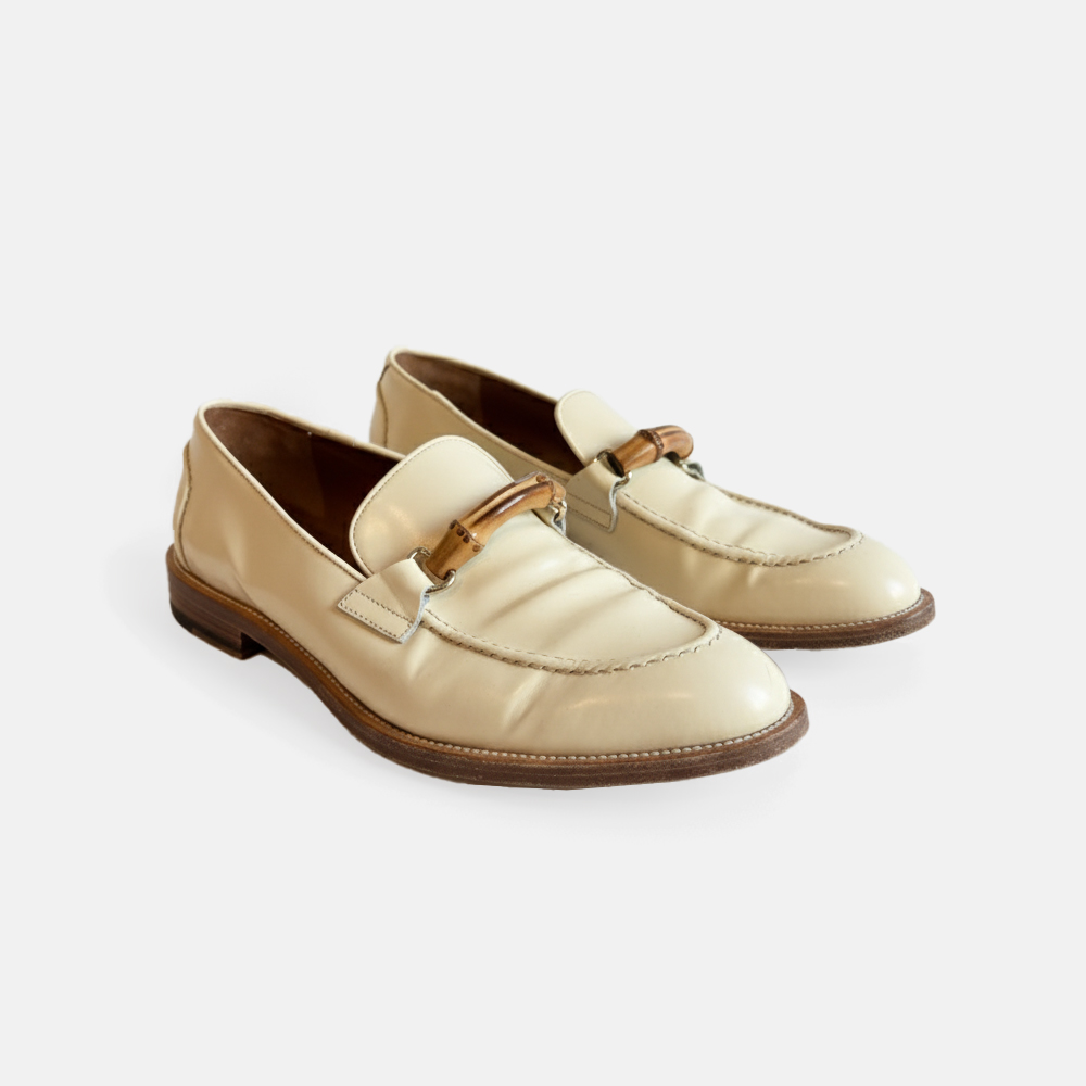 Super Flea Market+Casa Blanca+Cream bamboo loafer+Emilio Sakraya1